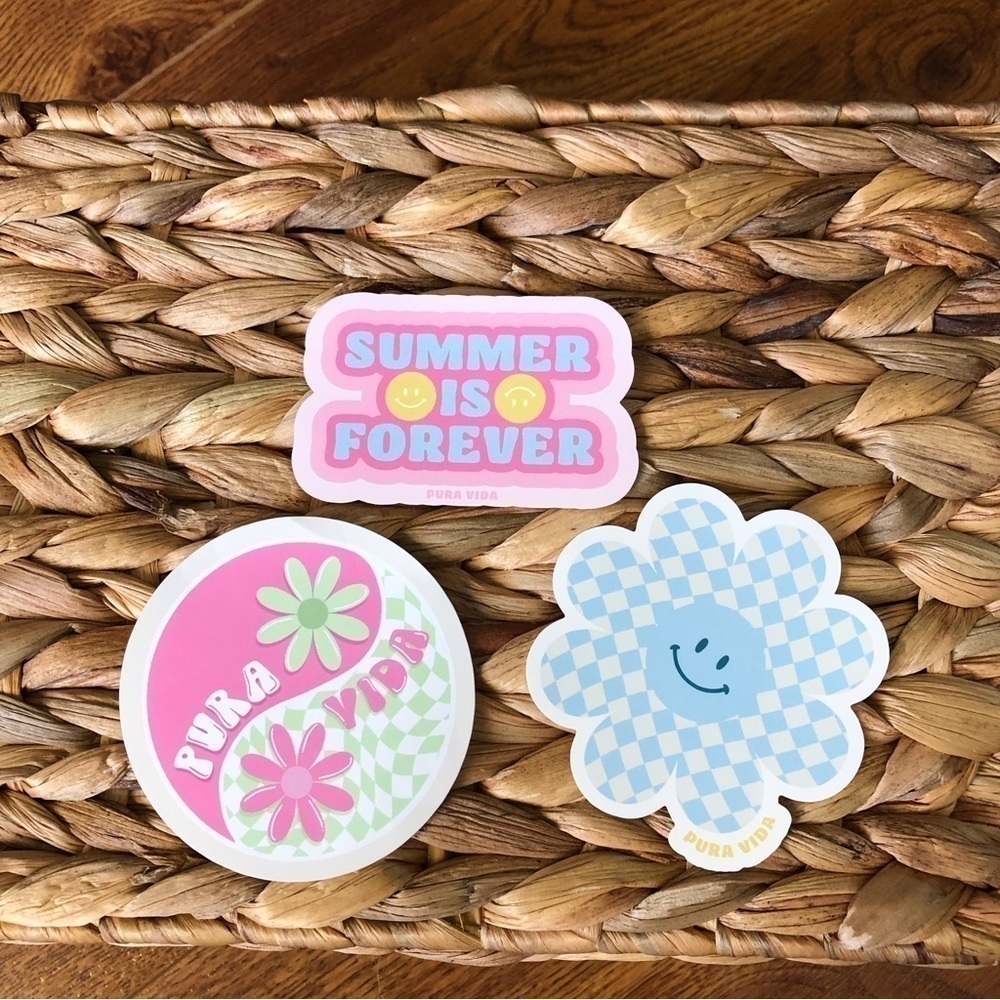 Pura Vida 3 pack stickers